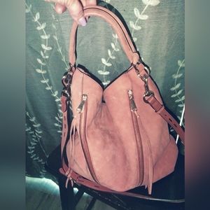 Rebecca Minkoff large leather purse honey brown